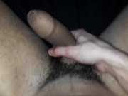 GUY WITH BIG HAIRY COCK AND ABS WANKING ORGASM