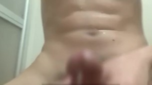 A Japanese college student masturbation