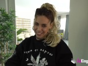 Blonde Latina seduces a clueless guy with a hidden cam 1/16