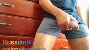 Guy Jerking Off and Moaning 