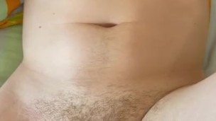 Naked man on bed 