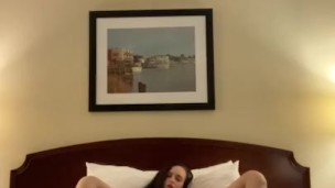 Watch me strip and finger my wet pussy 