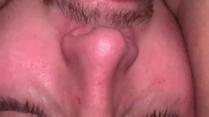 first time pissing on the face , licking pussy, cums abundantly from jerking off