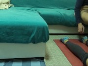 Innocent virgin teen reacts to DICK FLASH by TEASING ASS to help stepbro! HOT CUMSHOT over PANTIES!  11/16