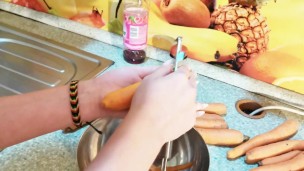 masturbation with carrot