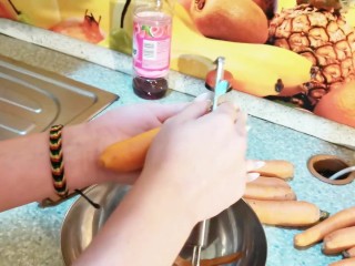 masturbation with carrot