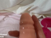 たっぷりローションでディルドを手コキ 16/16