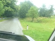 ⎮REMOTE TOY⎮LOUD⎮WET PUSSY Hitchhiker cutie MASTURBATES in car and gets FUCKED HARD in the back 6/16