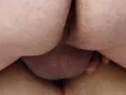 Pussy to ass. Fucked her hard in the ass and made her squirt  then shot my load on her pink hole. 11/16