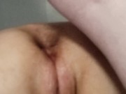 Pussy to ass. Fucked her hard in the ass and made her squirt  then shot my load on her pink hole. 7/16
