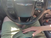 Edging slow handjob in public car cumshot  1/16
