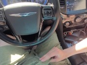 Edging slow handjob in public car cumshot  2/16