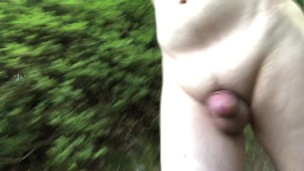 Go out early in the morning on an unscheduled day and try walking with a naked erection 0503