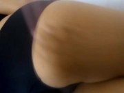 Hard spanked to my  girlfriend and she wakes up. Big ass Mexican woman. 