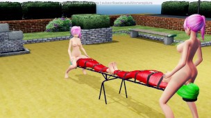 Let's Play On The Seesaw (Yuri Bondage Sex) - 3D MMD