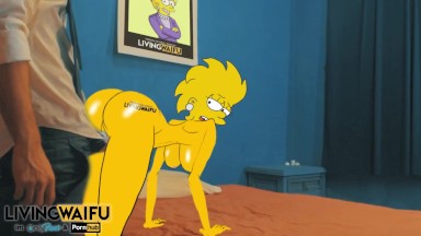 ADULT LISA SIMPSON PRESIDENT - 2D Cartoon Real Waifu #1 DOGGYSTYLE Big ANIMATION Ass Booty Cosplay