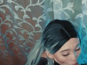 Sweet sakura take full mouth of sperm 15/16