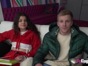 Inexperienced teenage lovebirds at their porn debut 10/16