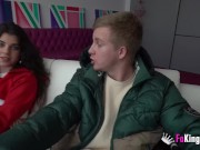 Inexperienced teenage lovebirds at their porn debut 7/16