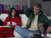 Inexperienced teenage lovebirds at their porn debut 8/16