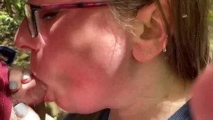 Woodland Blowjob Climax