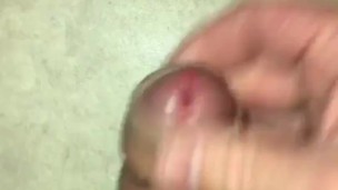 Wanking Uncut Cock focusing on Foreskin Stimulation, started off slow then jerking it faster to Cum