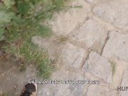 HUNT4K Outdoor sex with hunter ends for tanned brunette with cumshot 16/16