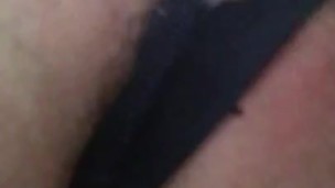 Teen teasing her clit & moaning while stepbrother is in the next room