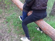 Кончаем в одежде на бревно - lesbian_illusion 12/16