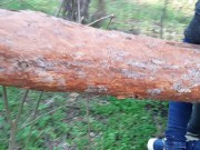 Кончаем в одежде на бревно - lesbian_illusion 4/16