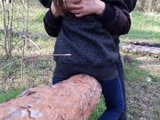 Кончаем в одежде на бревно - lesbian_illusion 5/16