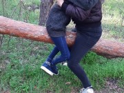 Кончаем в одежде на бревно - lesbian_illusion 7/16