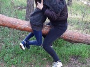 Кончаем в одежде на бревно - lesbian_illusion 8/16