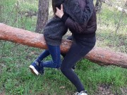 Кончаем в одежде на бревно - lesbian_illusion 9/16