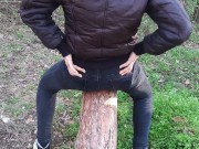 Кончаю в одежде на бревно - IkaSmokS 10/16