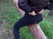 Кончаю в одежде на бревно - IkaSmokS 15/16