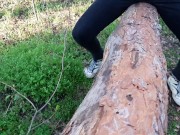 Кончаю в одежде на бревно - IkaSmokS 4/16