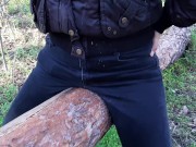 Кончаю в одежде на бревно - IkaSmokS 8/16