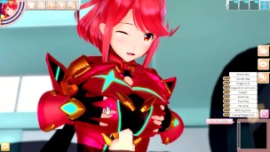 Pyra Blowjob and Boobjob (3D Hentai Game) (Xenoblade Chronicles 2) (koikatu) - PLAYHERE: tinyurl. com/hentgame