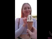 Icecream on date = nasty blowjob