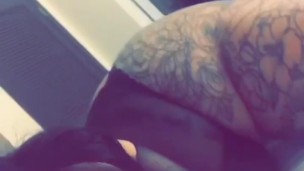 Tattooed Afro Latina Twerking