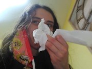 Crazy Fetish Slut PinkMoonLust Smells Own Pee Pee Piss Toilet Paper Urine Public Restroom Bathroom 15/16