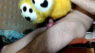 Hot GuyJerks Off /Jerking Off My Dick/ Fuck Teddy Bear/ Moaning And Cumming