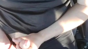 After the gym in parking lot (RISKY PUBLIC)