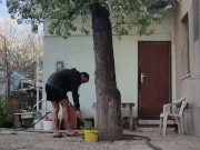 Under a flowering pear 8/16