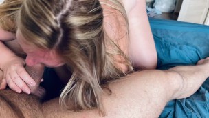 Cum in mouth for chubby milf