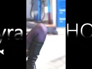 Troia milf italiana in una stazione di servizio pubblica 10/16