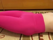 Petite girl works out 6/16