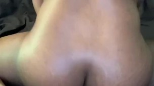 Sexy horny girl plays with herself and bounces on her dildo