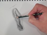 Drawing a sexy Vagina. Porn art Video number 1
